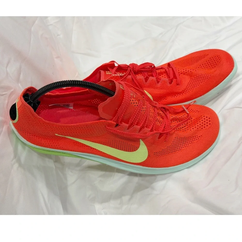 Nike ZoomX Dragonfly 2 Track Field Distance Spikes Bright Crimson M14 106-07